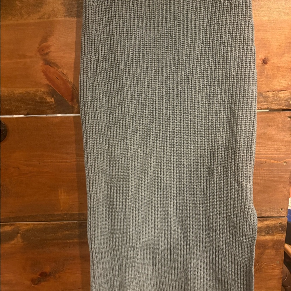 Vince Gray/Blue Sweater Maxi Skirt NWOT